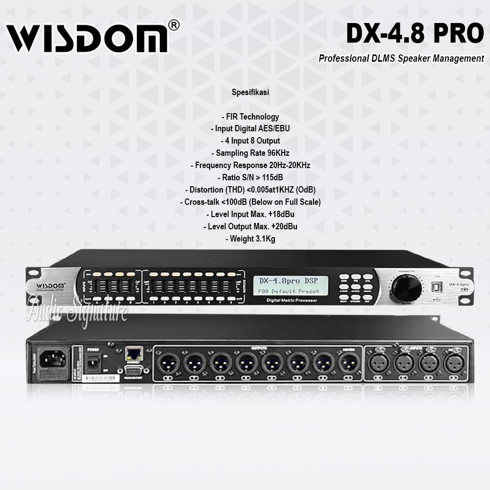 DLMS Speaker Management WISDOM DX 4.8 PRO | DX48PRO | DX 4.8PRO Original