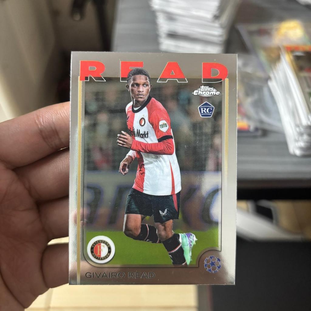 Kartu Bola Read RC Topps Chrome Feyenoord Original