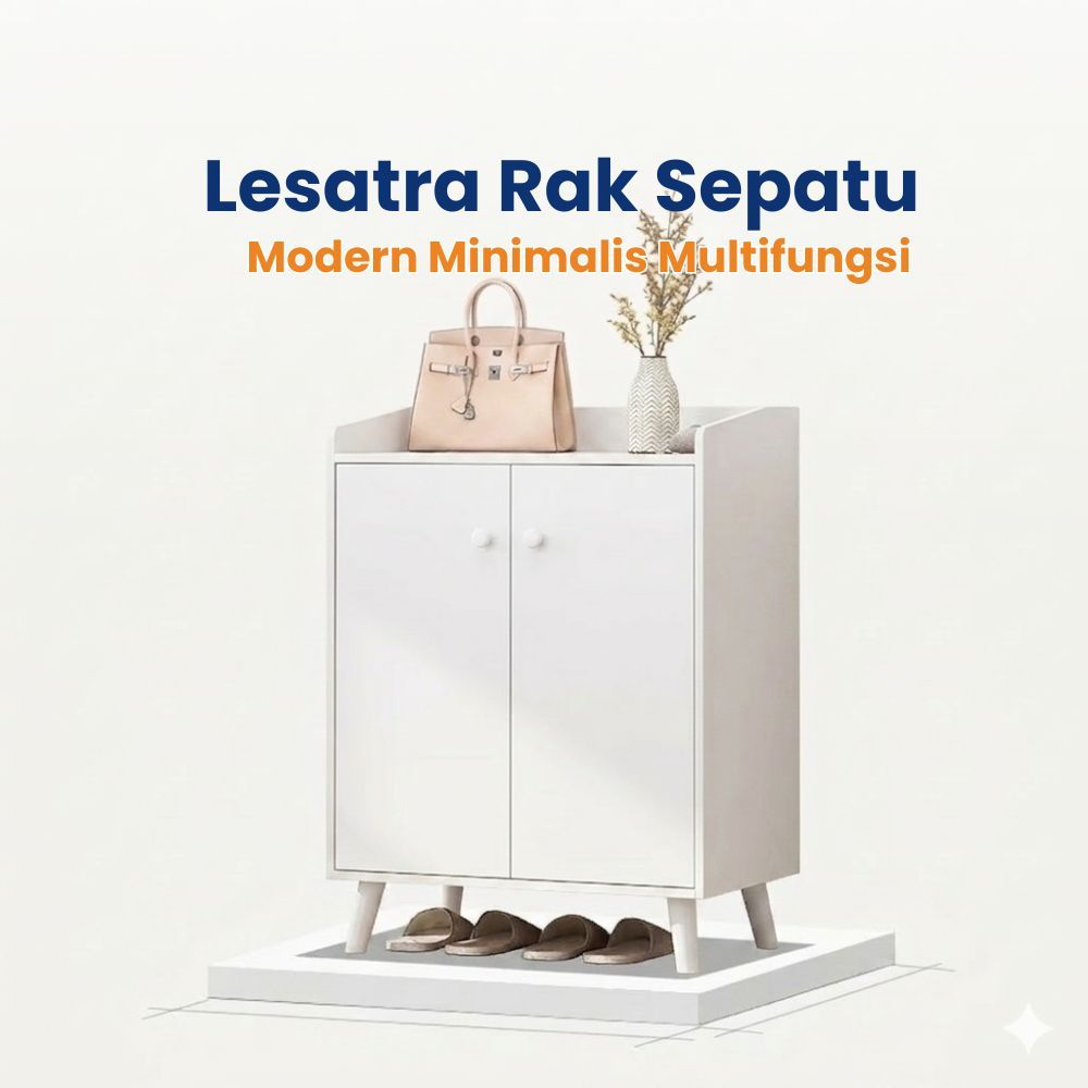 Rak Sepatu Minimalis Lemari Sepatu Serbaguna Lemari Sepatu Pintu Rumah Kapasitas Besar Lemari Penyim
