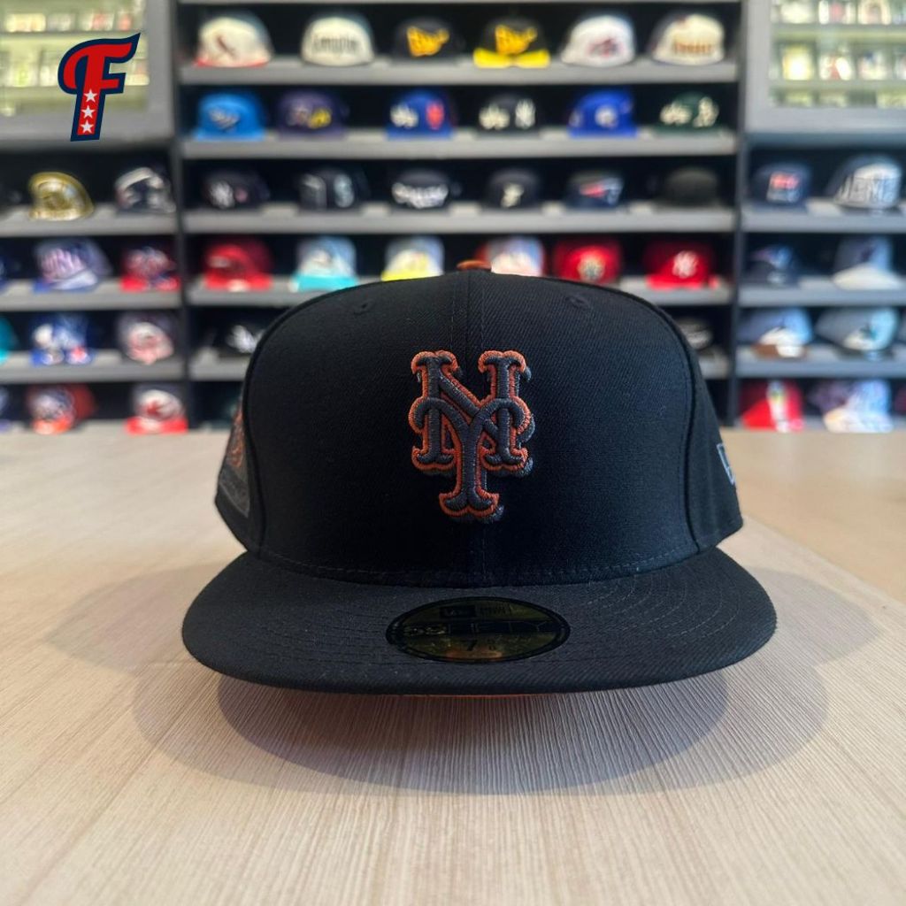 Topi New Era MLB New York NY Mets 40th Anniversary Patch 59FIFTY Baseball Fitted Hat Original