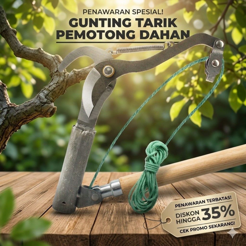 [ SUPER ] Gunting Pruning Alat Berkebun Pangkas Dahan Tarik Pohon dan Ranting Tajam Kuat/GUNTING DAH