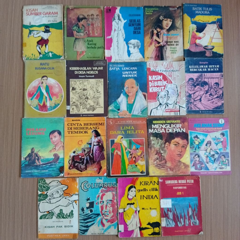 Buku Novel jadul lawas balai Pustaka DLL