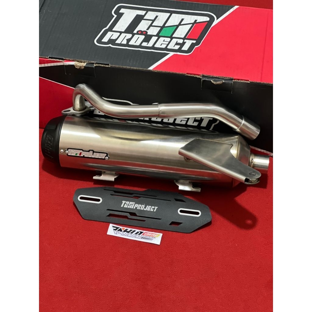KNALPOT TZM SS PROJECT STAINLESS GENIO