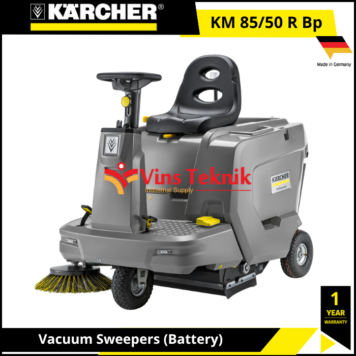 Karcher KM 85|50 R Bp Ride-On Floor Sweeper Sapu Lantai Berdaya Bersih Luas