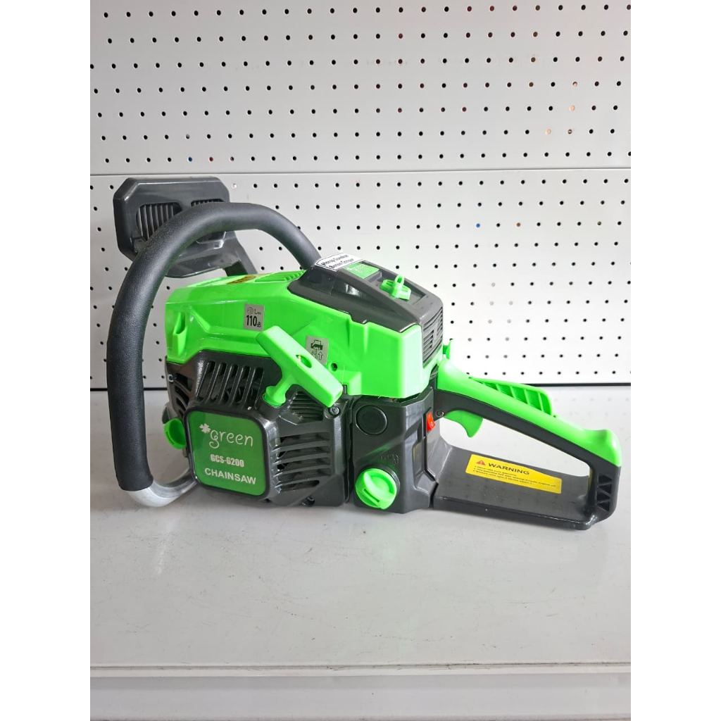 Chainsaw Mesin Gergaji Kayu GREEN GCS-6200 Bar 22 Inch 2Tak ORIGINAL