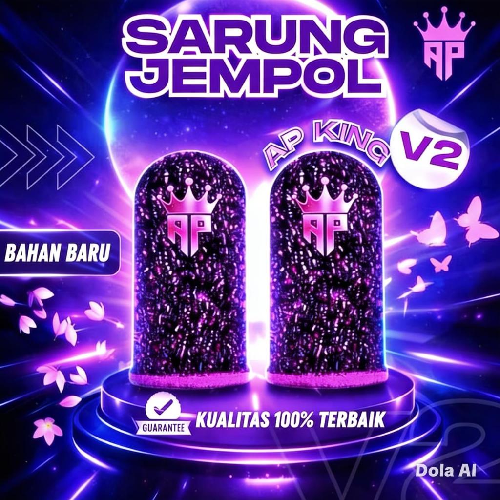 Sarung Jempol Gaming AP King V2 Logo Reflective Free Sensitifitas Game | Aksesoris Game Free Fire & 