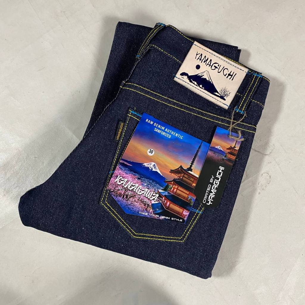 Celana Denim Slimfit 15oz Sunforized UK 27-36 Selvedge Accent Original
