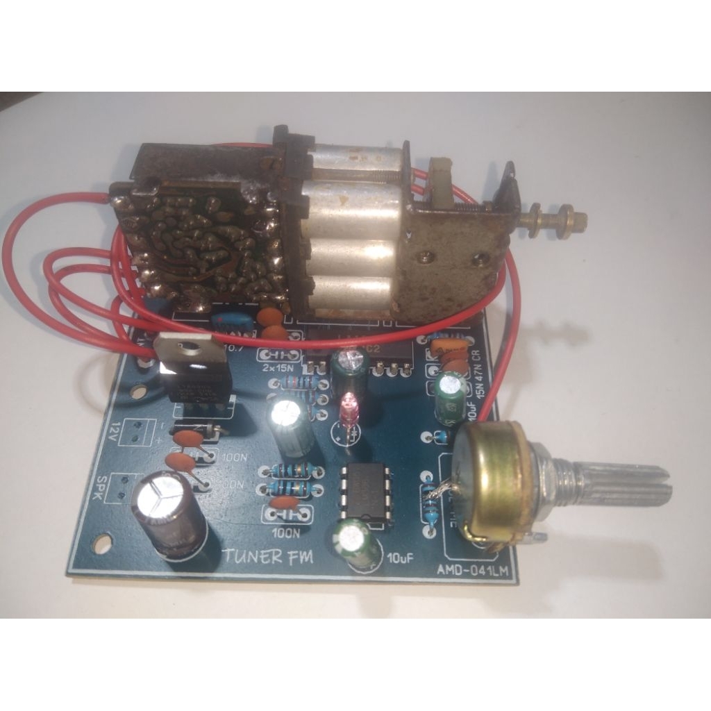 Radio tuner fm+ mini amplifier, kepala tuner tanpa tutup