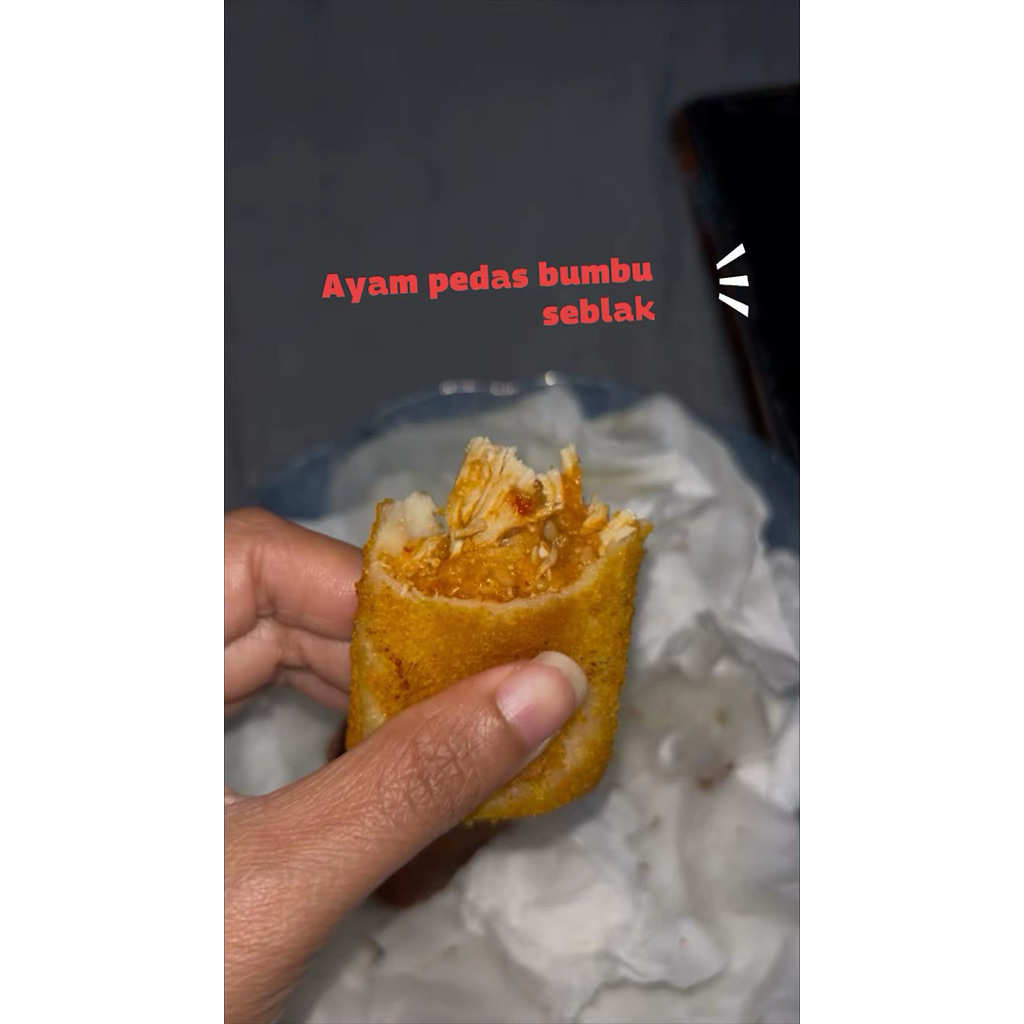 Risol Lumer Puoll Ayam Pedas Bumbu Seblak Frozen