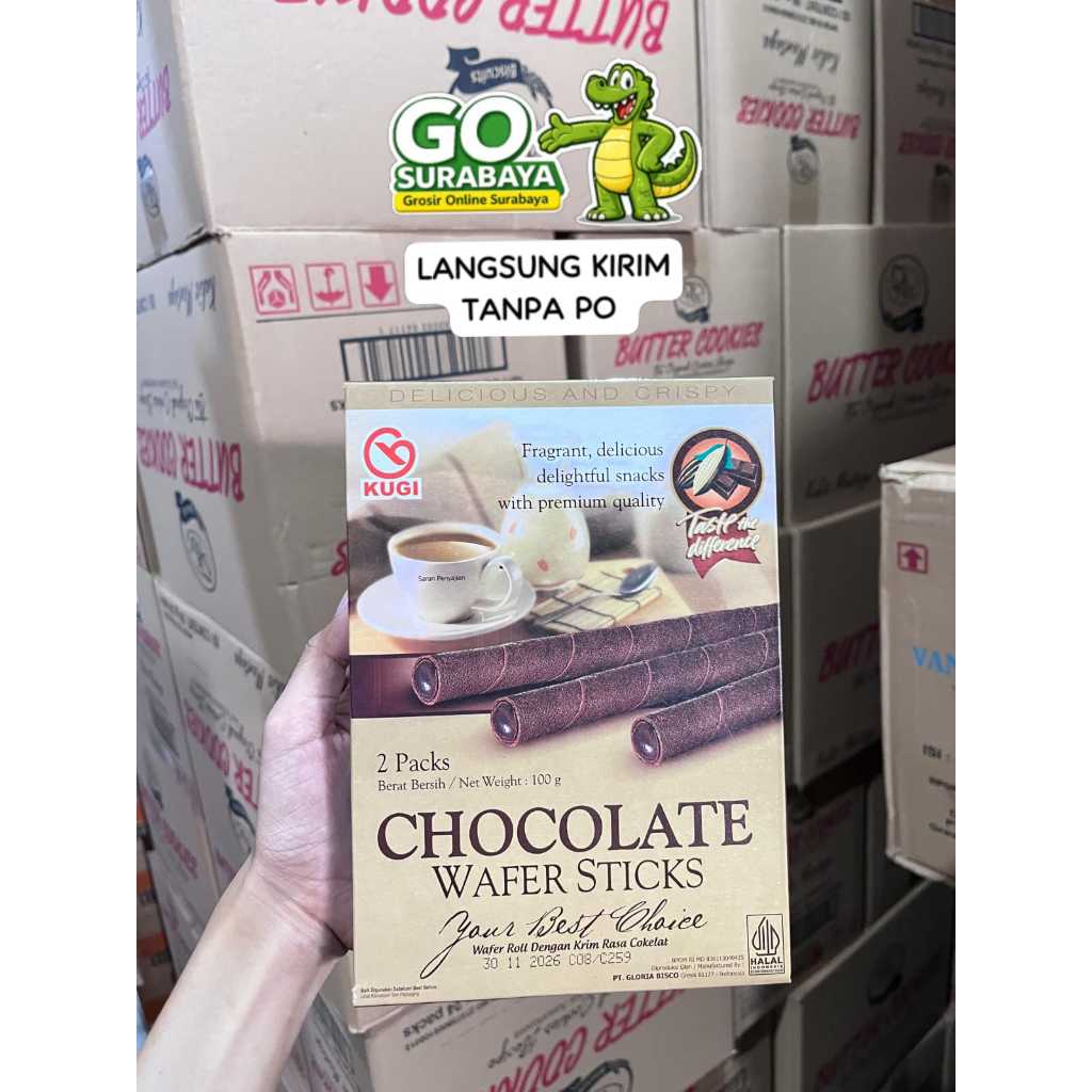 kugi wafer stick 100 gram 1 dus isi 24 pcs