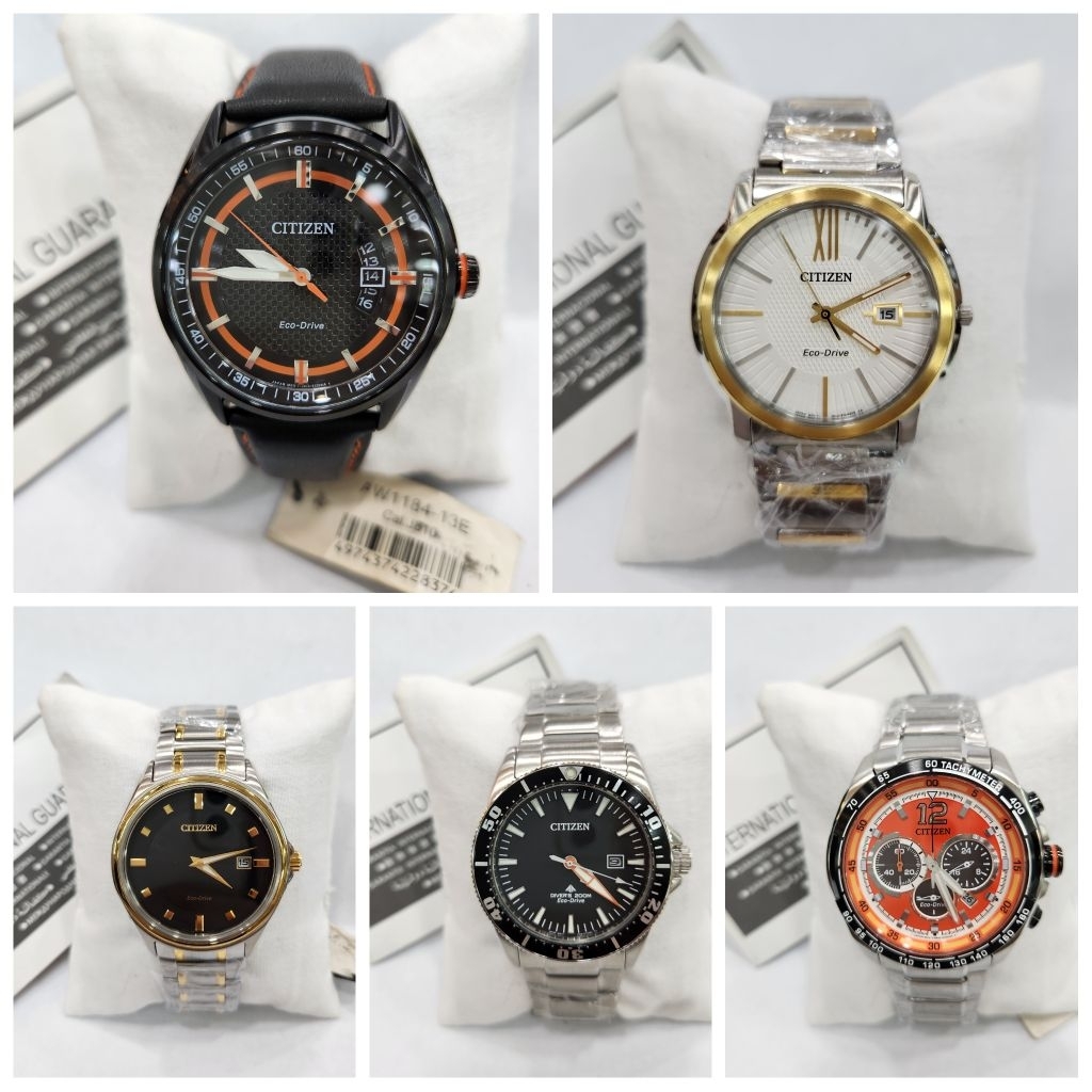 Citizen Eco-Drive Solar Jam Tangan Pria Original Garansi Resmi