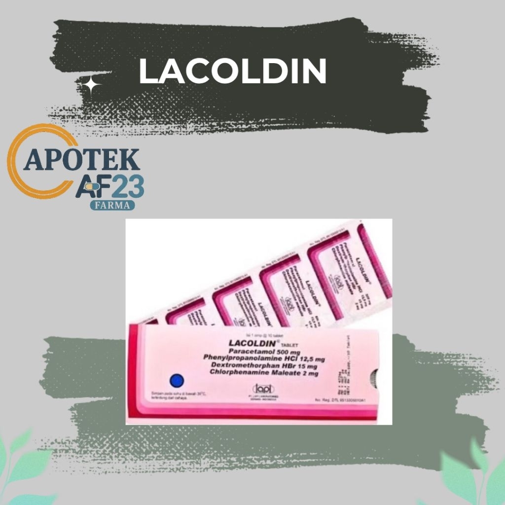LACOLDIN STRIP TABLET UNTUK FLU BATUK DEMAM