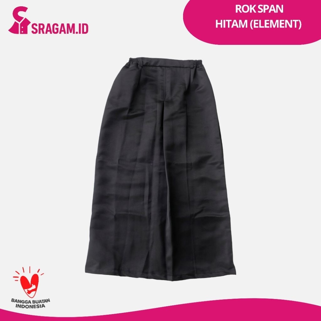 SRAGAM | Seragam Sekolah Rok SPAN Hitam Element SMP SMA