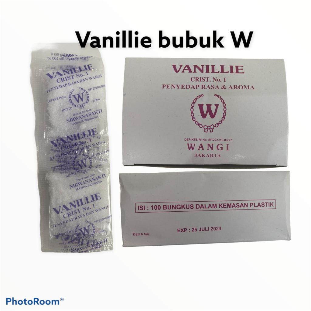 Vanili W Perisa Vanili Bubuk 2 Gram Isi 6 Pcs TERMURAH