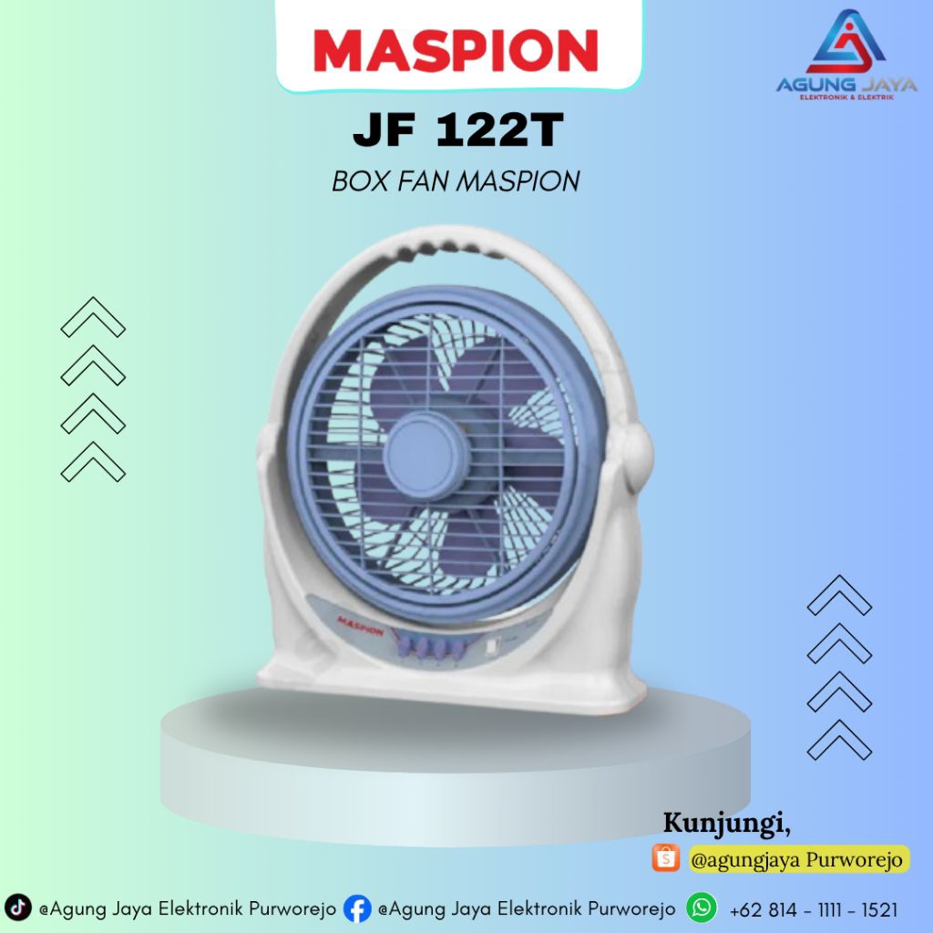 Maspion Kipas Angin Kotak Box Fan 10 Inch JF-122

