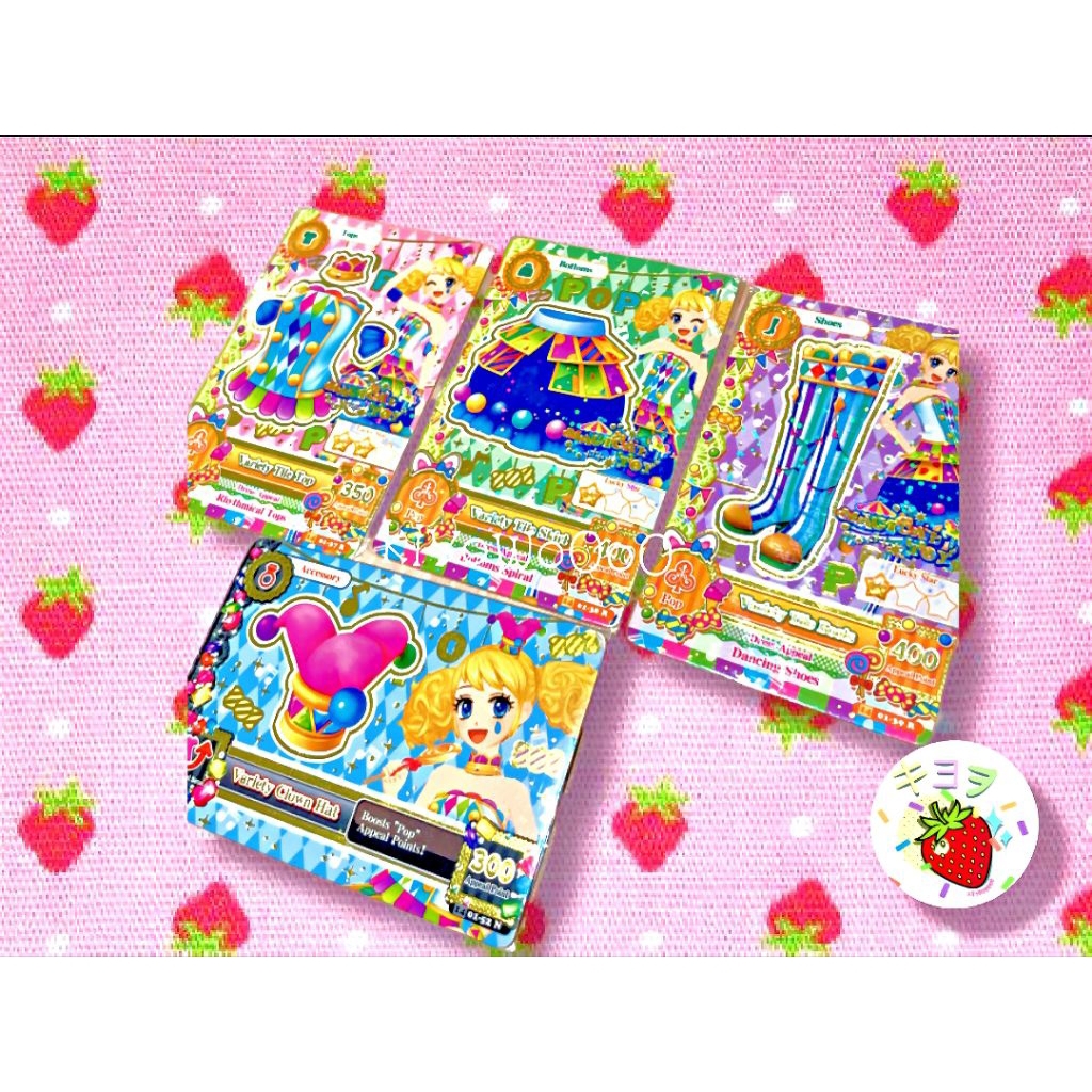 Kartu Aikatsu Rare Card Set Kii Magical Toy Variety Tile