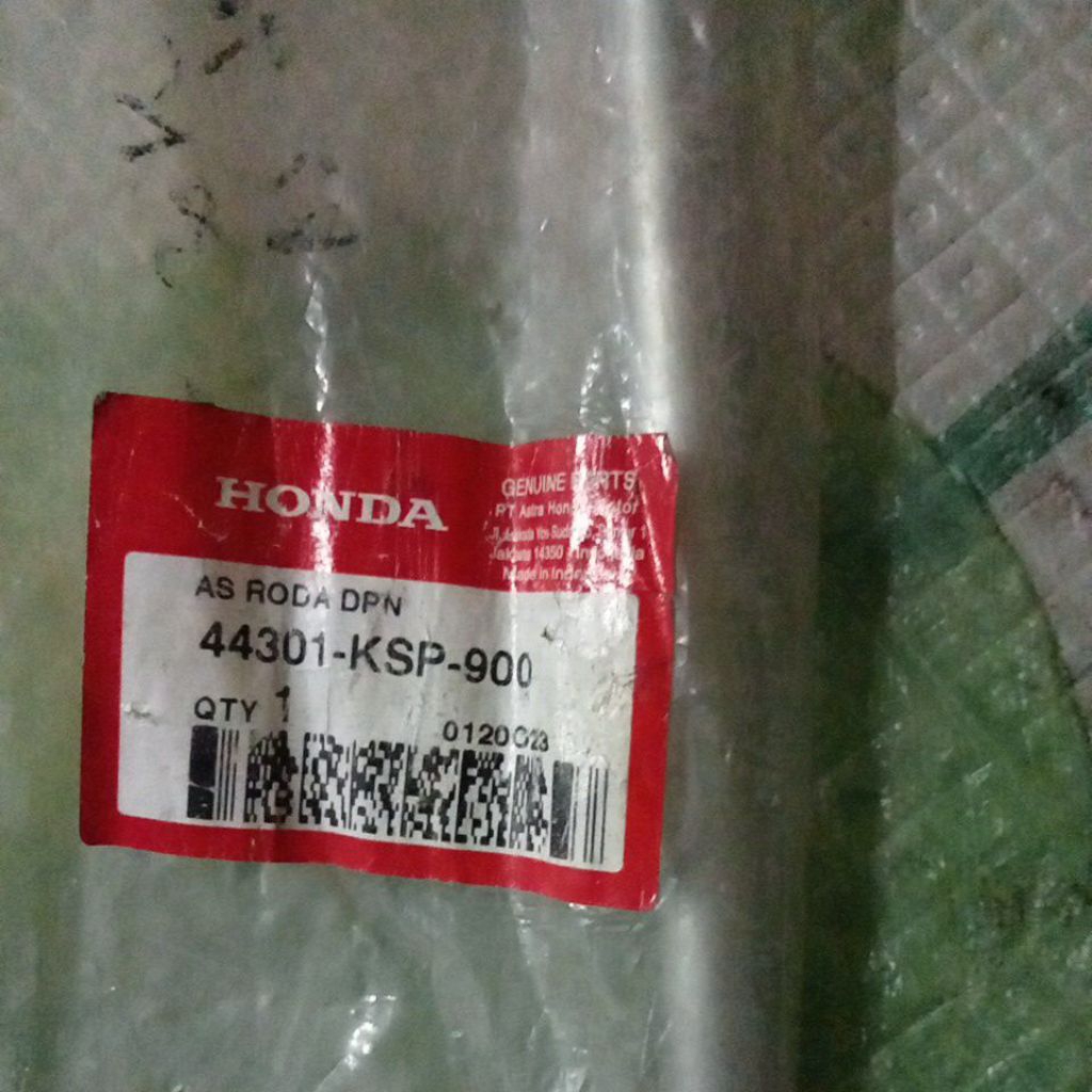 as roda depan Megapro mono Verza CBVERZA original AHM 44301-KSP-900