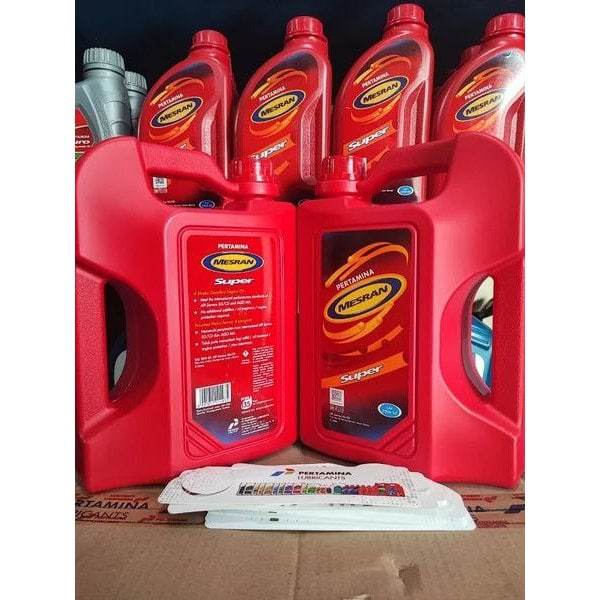 (Asli 100%) OLI MOBIL / GALON 4Liter SNI / PRIMA XP 20W50 / MESRAN SUPER 20W-50 4L ORIGINAL PERTAMIN