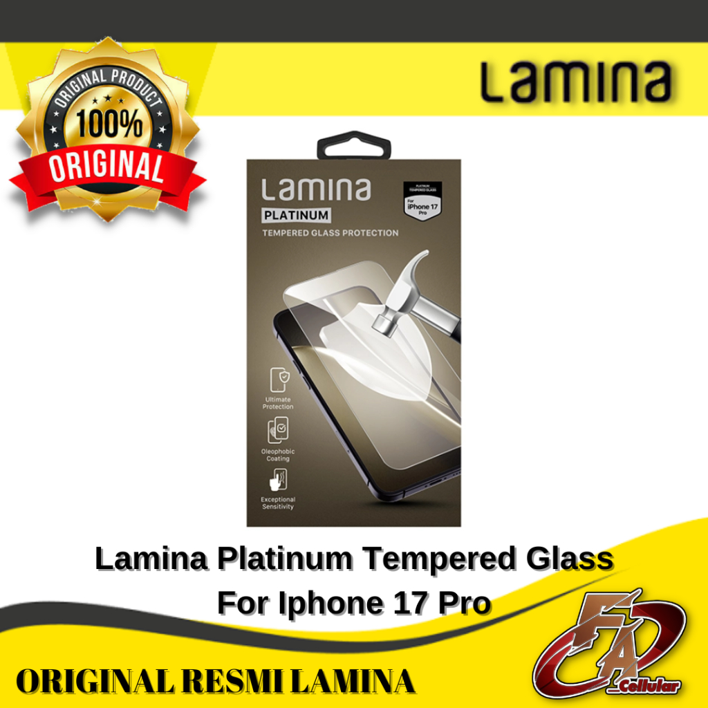 Lamina Platinum Tempered Glass For Iphone 17 Pro - Original Lamina