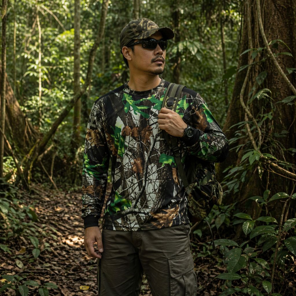 Kaos Camo Perbakin Lengan Panjang/Kaos Camoplase/Kaos Perbakin Lengan panjang