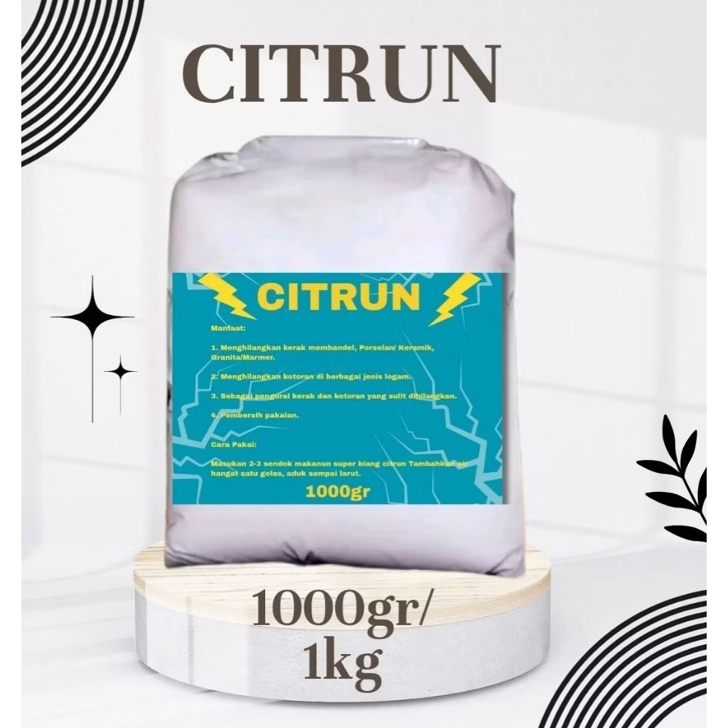 BIANG CITRUN 1KG PEMBERSIH JAMUR PAKAIAN PEMBERSIH LANTAI KERAMIK / Citrun acid 1kg pembersih serbag