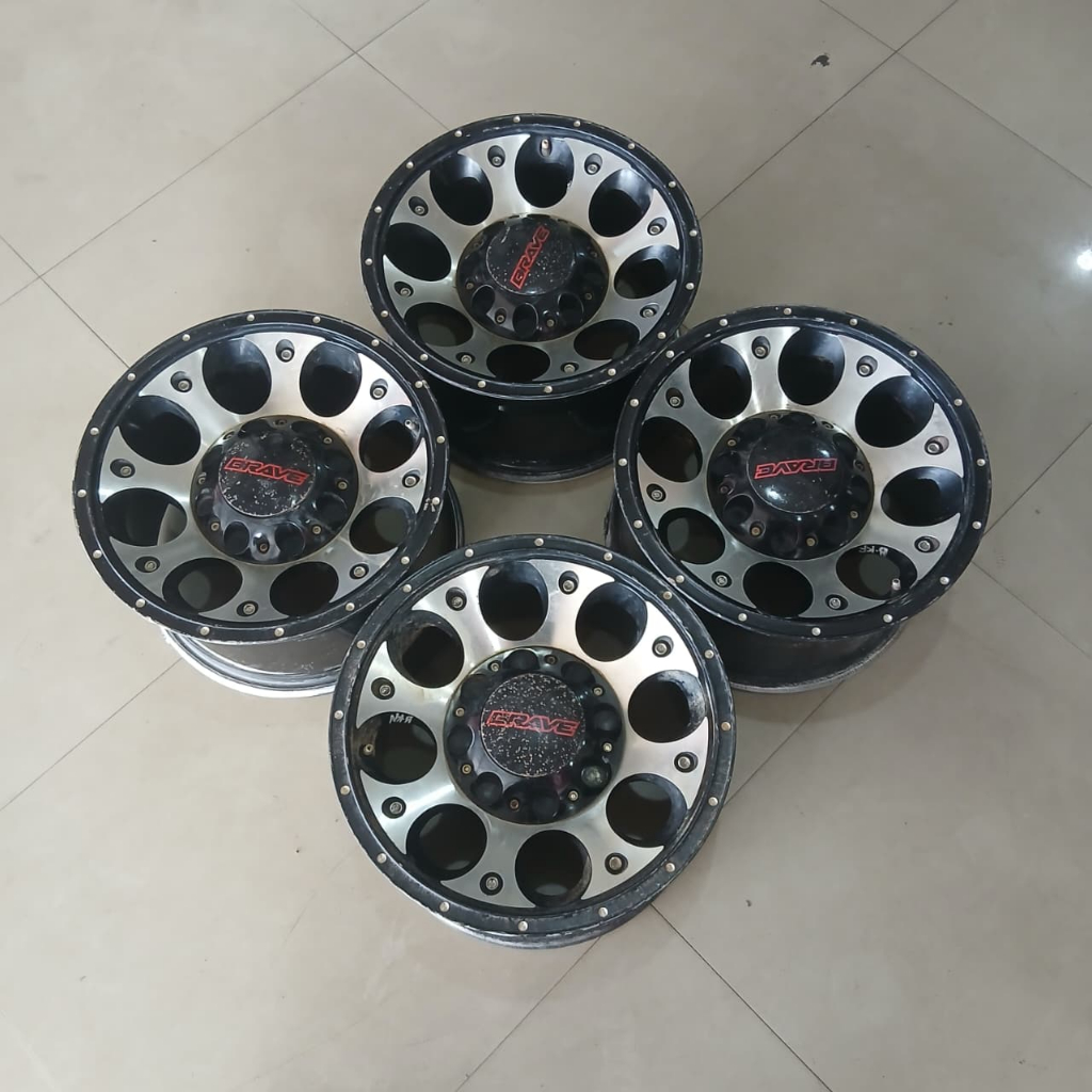 velg/pelek mobil second ring15 baut5x114 cocok untuk grandmax,apv,innova,dll