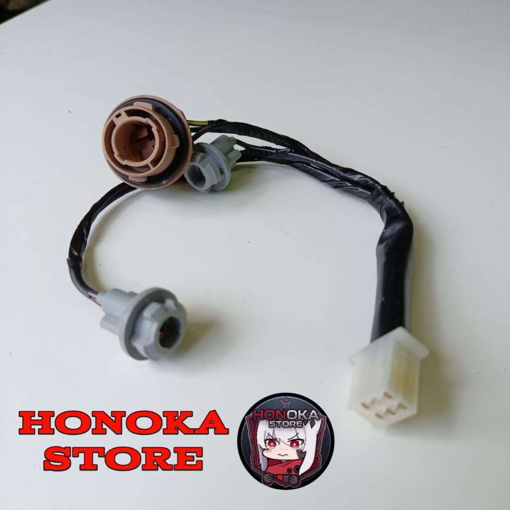 Soket fiting stop lampu belakang yamaha Lexi