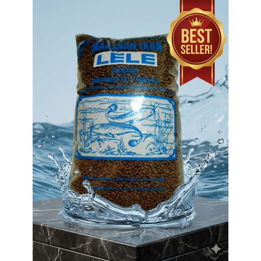 Pakan Ikan Lele 3mm - Pelet Lele Protein 21%  - Pakan Pertumbuhan Cepat