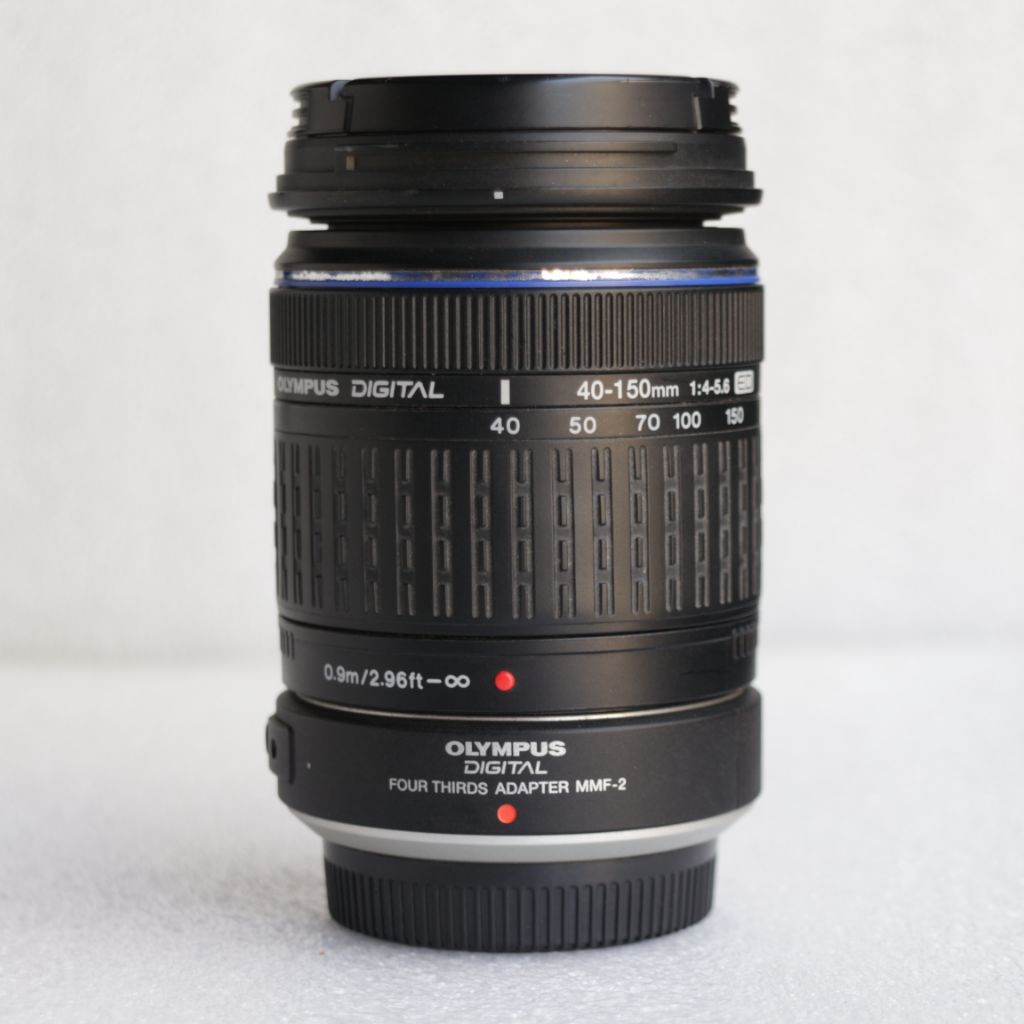 Olympus 40-150mm adapter Olympus MMF-2 Lensa Olympus 40-150mm 4-5.6 ED with Adapter Olympus MMF2