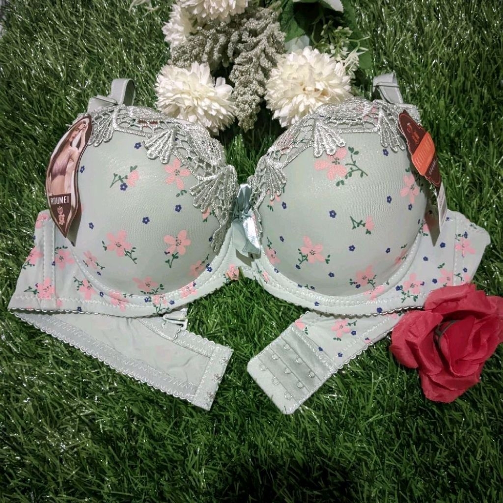 Bh Bra Beha Wanita Dewasa  Bra Cantik Bh Bra Kawat Busa Tebal Kancing 3 CUP B ke C PUSH UP bra Super