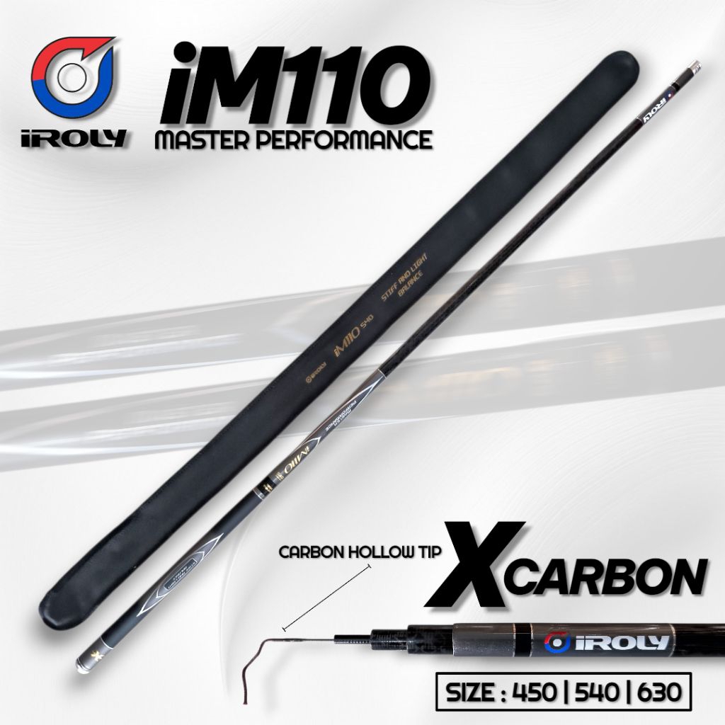 Joran Tegek IROLY iM110 Master Performance Carbon Hollow Ruas Panjang Action Medium