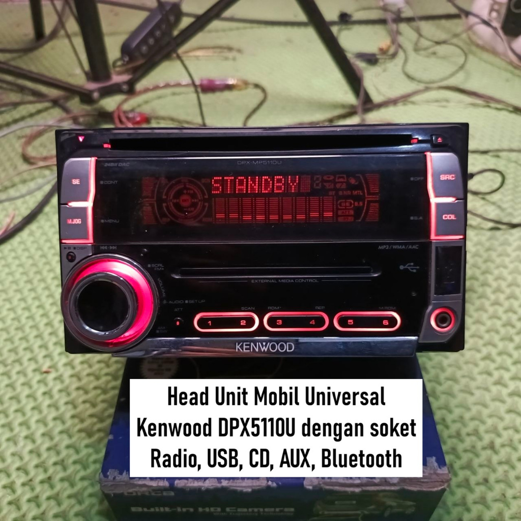 Tape Mobil Jadul Kenwood Head Unit Radio | DPX5110U | Sudah Bluetooth | Dengan Soket