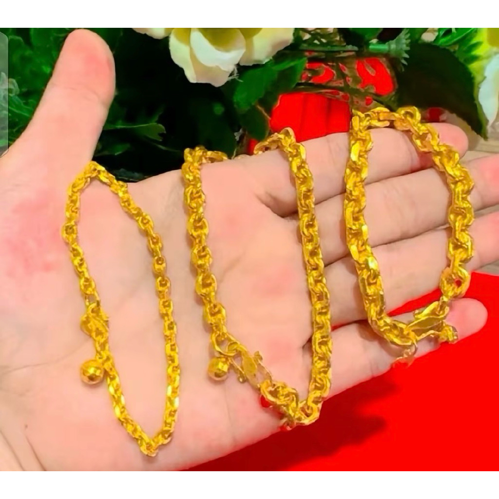 GELANG RANTAI MEDAN ATAU NORI SEPUHAN EMAS AWET