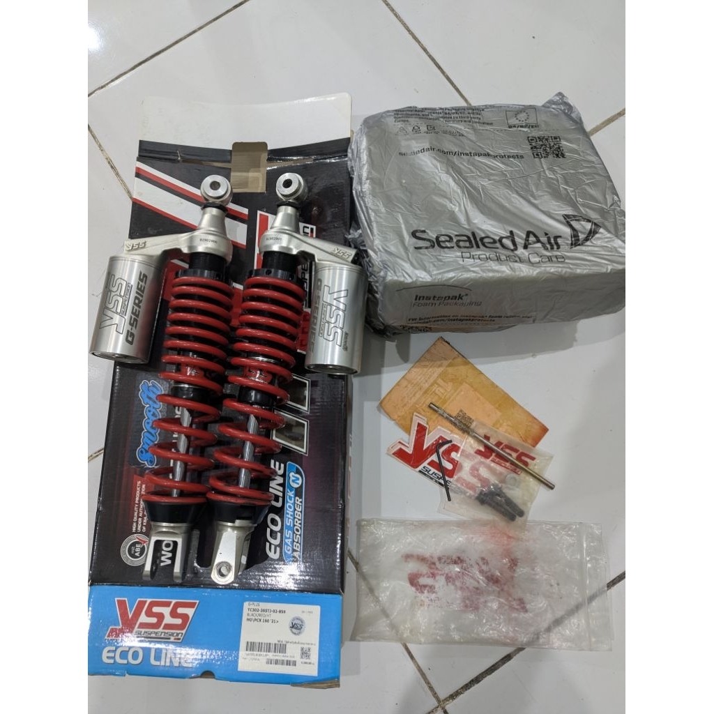 shock sok per tabung belakang motor PCX 160 YSS G-Series Smooth Original 365 mm silver