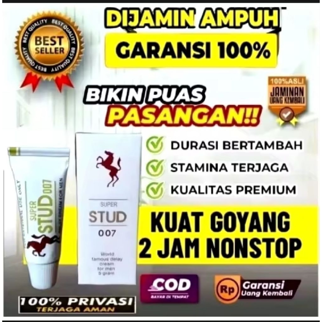 Stud 007 cream oles original 100% herbal tradisional_kuat tahan lama ampuh