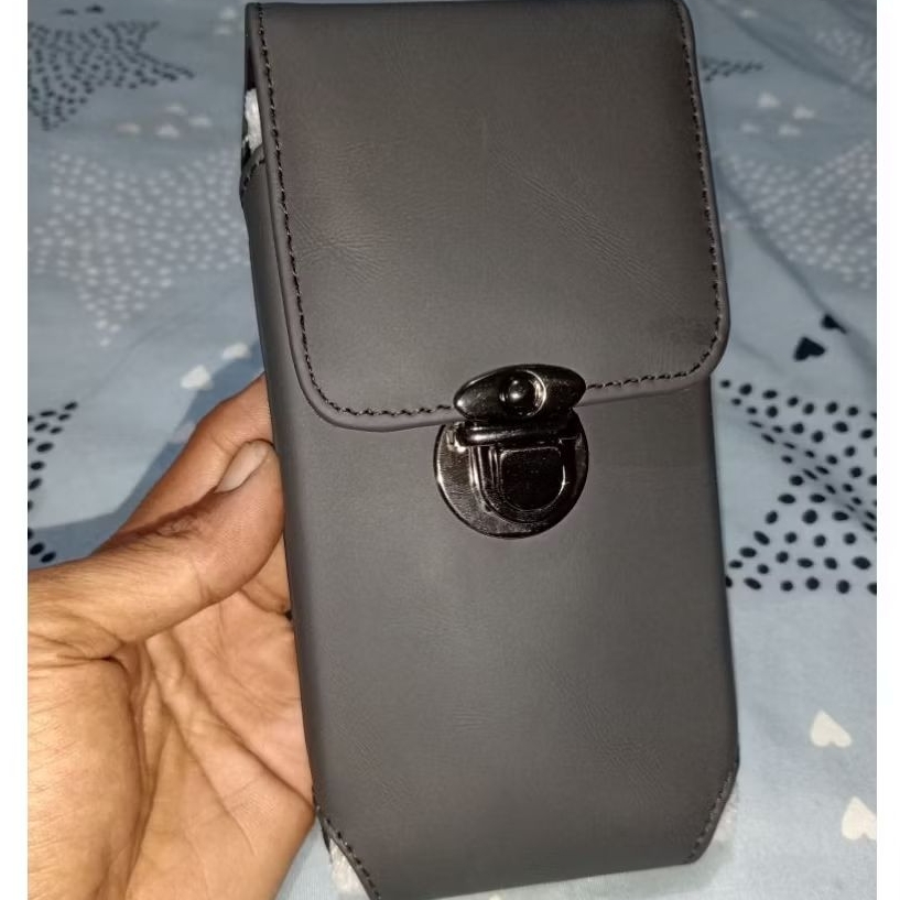 Dompet sarung hp pria 7 inchi tas pinggang casing handphone