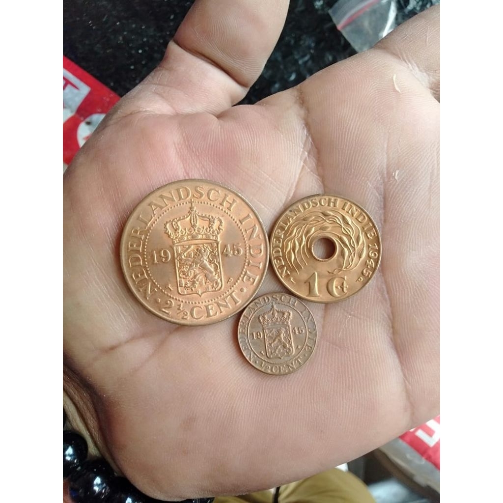 Koin kuno benggol set 3 keping original