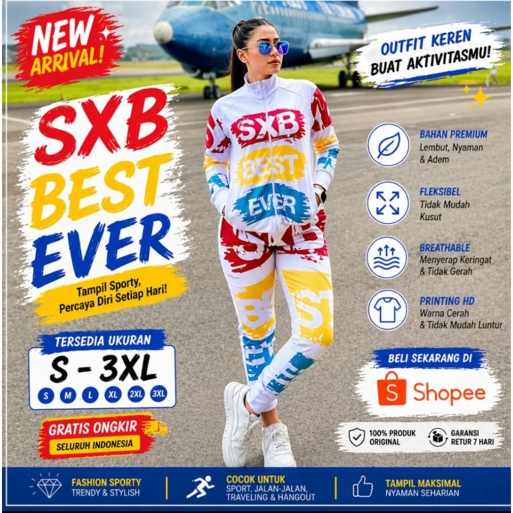 STELAN OLAHRAGA WANITA SXB SPORT INDONESIA