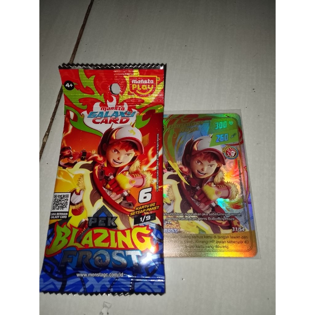 kartu Monsta galaxy card Pek Blazing Frost
