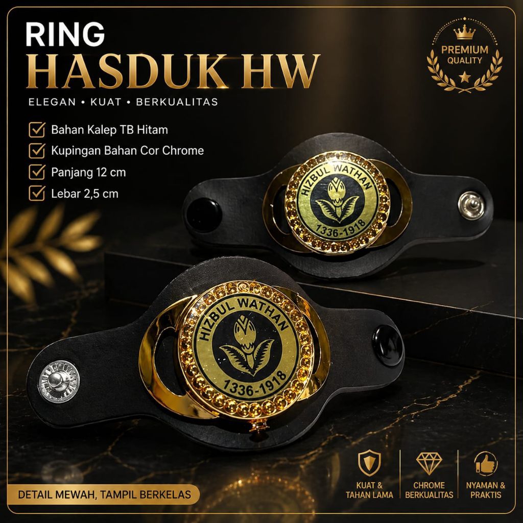 RING HASDUK HIZBUL WATHAN - RING HASDUK HW HITAM - KOLONG HASDUK HW - CINCIN HASDUK HW
