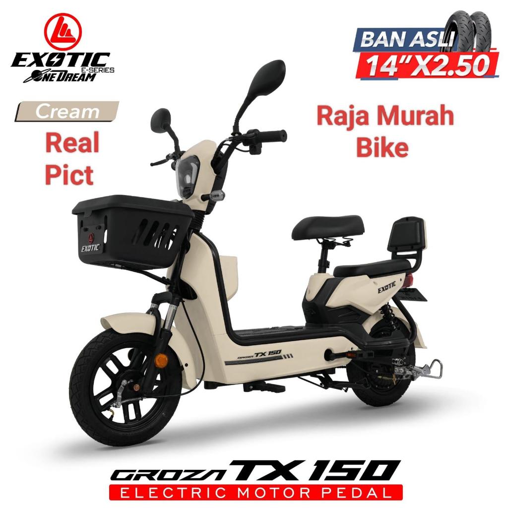 Sepeda Listrik Exotic Groza Tx150 Bergaransi Resmi Sepeda Listrik E-Bike Exotic Groza