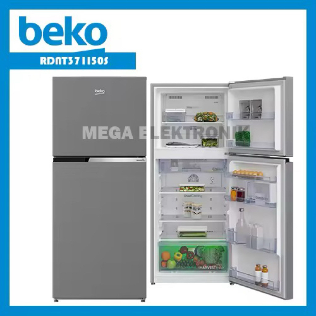 Beko RDNT371I50S Kulkas 2 Pintu 371 Liter - KHUSUS JABODETABEK