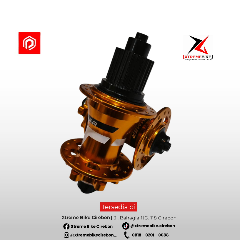Strummer MT650 Hub Freehub 4in1 Microspline 32H Non Boost | Hub Sepeda Tawon