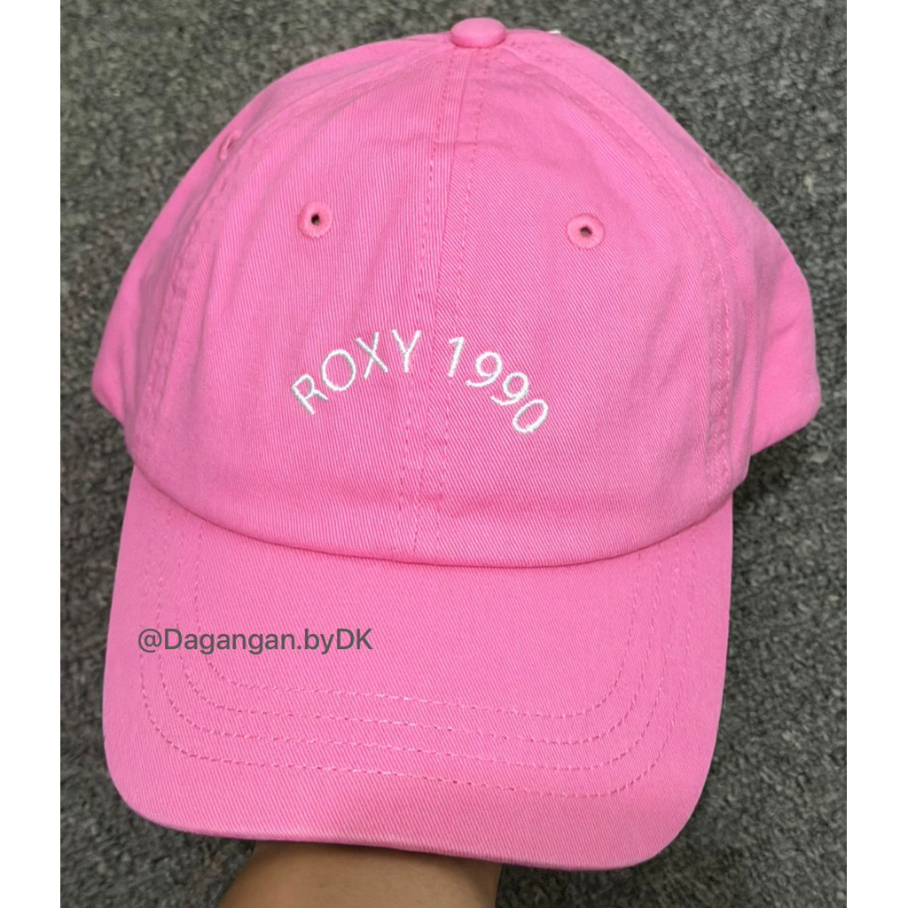 Topi Roxy Cap Logo Bordir Original 100% Pink Light