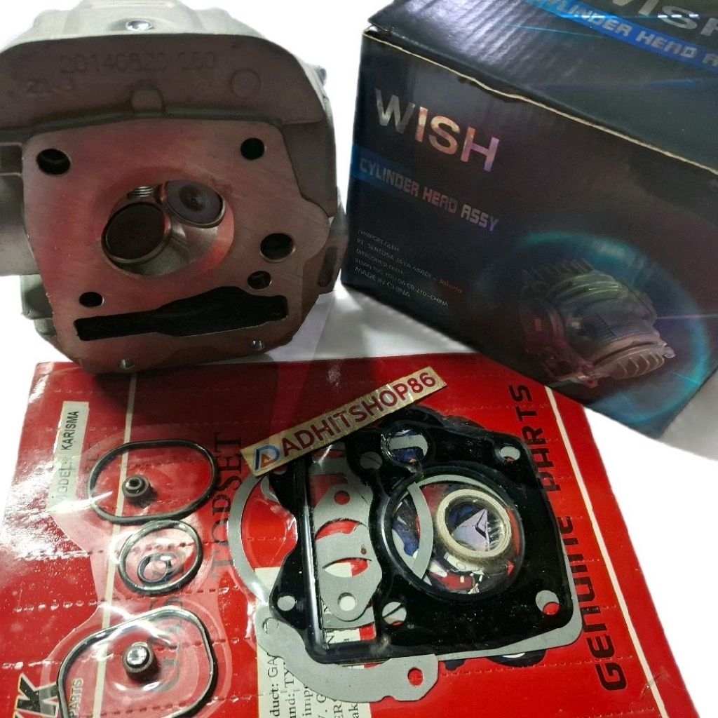 CYLINDER HEAD ASSY KARISMA SUPRA X125 KIRANA BLOK HEAD BLOK KLEP KARISMA SUPRA X 125 KIRANA