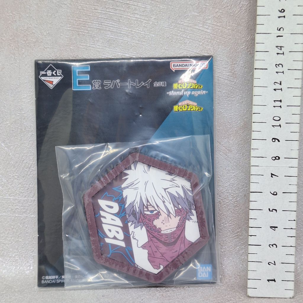 Dabi My Hero Academia Rubber Coaster Tatakan Alas Gelas Karet Ichiban Kuji E Prize Stand Up Again