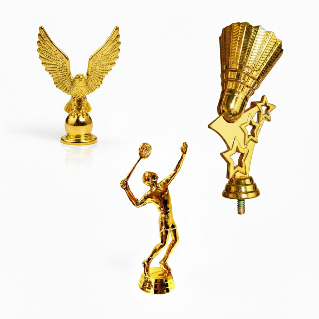 Sparepart Piala Aksesoris Eagle Figur Burung Garuda-Bulu Tangkis-Kok