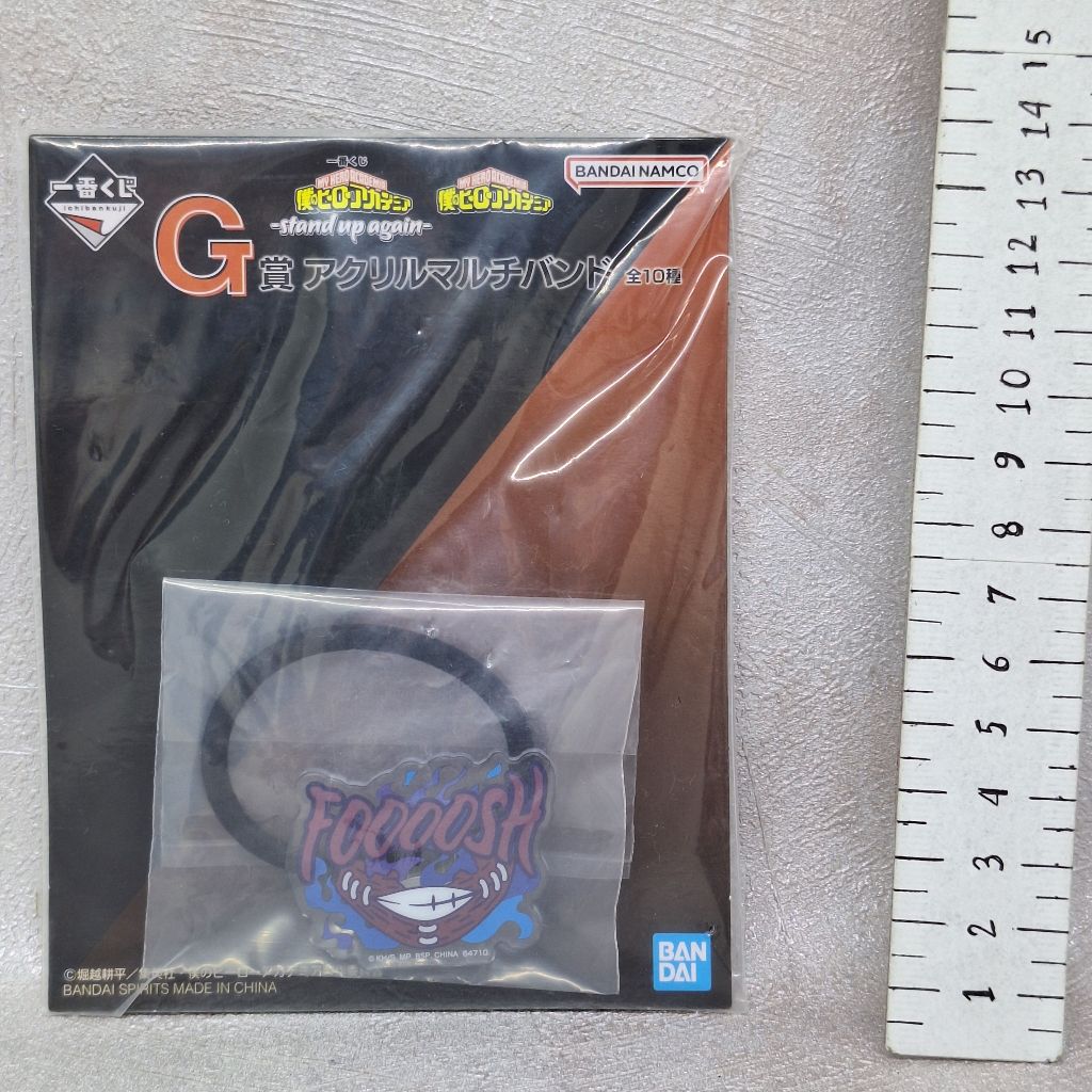 Dabi My Hero Academia Rubber Hair Tie Acrylic Multi Band Ikat Rambut Ichiban Kuji G Prize Stand Up A
