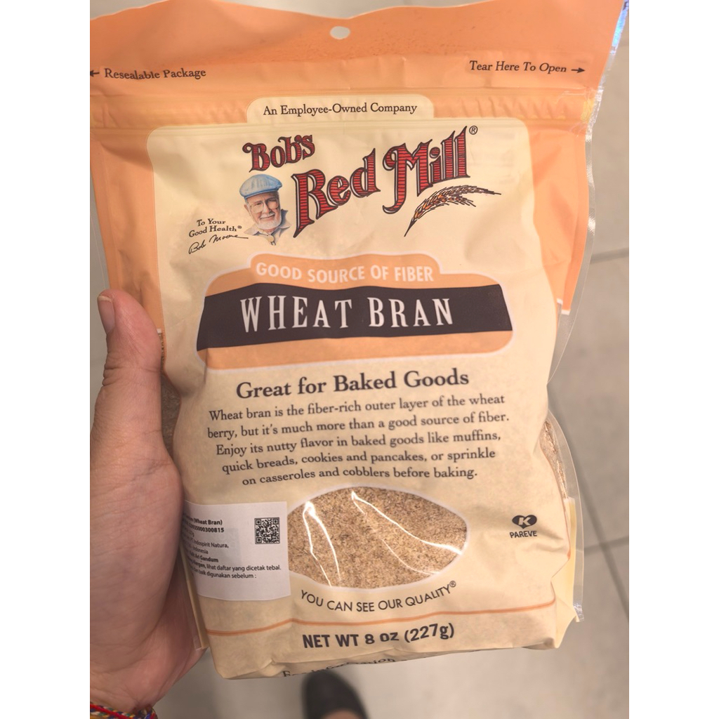 BOB’S RED MILL SOURCE OF FIBER WHEAT BRAN 227GR. BOB’S RED MILL FIBER WHEAT BRAN 454GR. BRM WHEAT BR