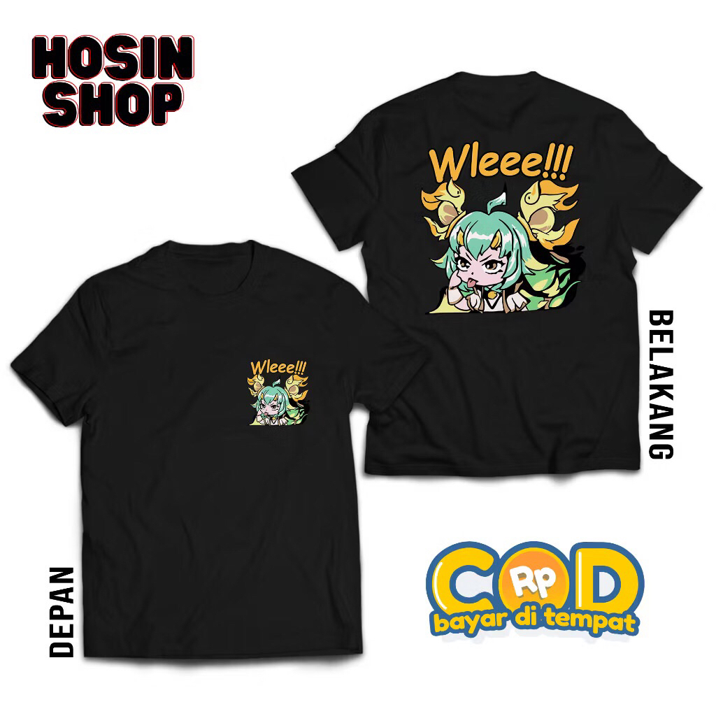 Kaos Emote Mobile Legend - Kaos Atasan Katun Sablon - Kaos Emoji ML - Kaos Emote ML Nana Wlee - Baju
